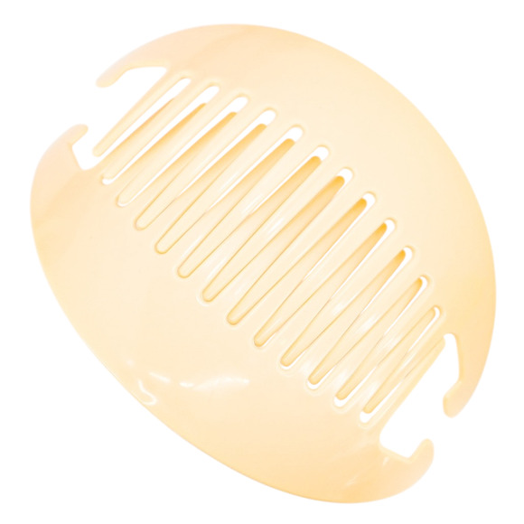 Vintage Tzers Taiwan Hair Clincher Comb Banana Clip Cream Light Green 5.5 In - Picture 4 of 8